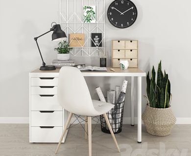 مدل سه بعدی میز و صندلی