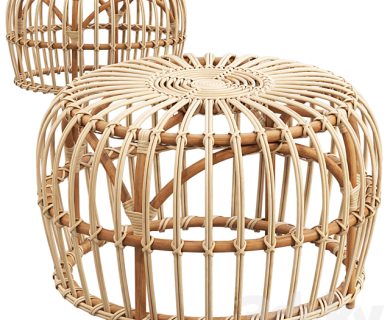 مدل سه بعدی میز و صندلی