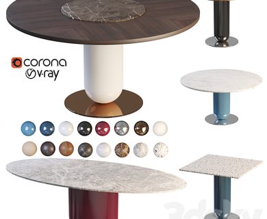 مدل سه بعدی میز و صندلی