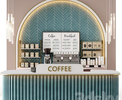 مدل سه بعدی لوازم کافه