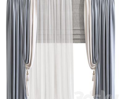 مدل سه بعدی پرده