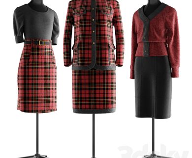 مدل سه بعدی لباس