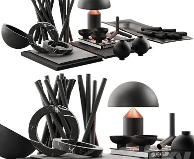 مدل سه بعدی گل و گلدان