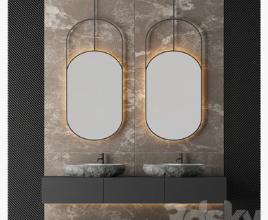 مدل سه بعدی لوازم حمام