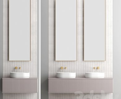 مدل سه بعدی لوازم حمام