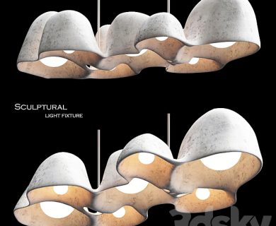 مدل سه بعدی گل و گلدان