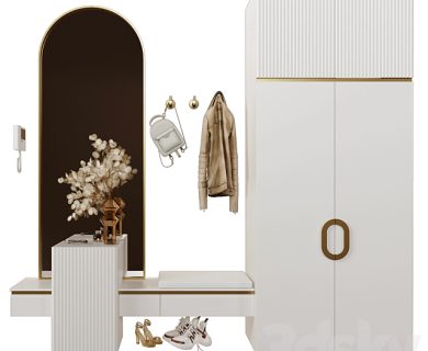 مدل سه بعدی کمد لباس