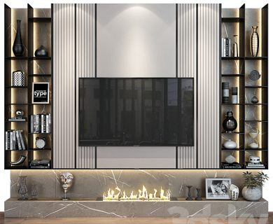 مدل سه بعدی میز تلویزیون کلاسیک