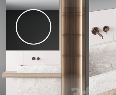 مدل سه بعدی لوازم حمام