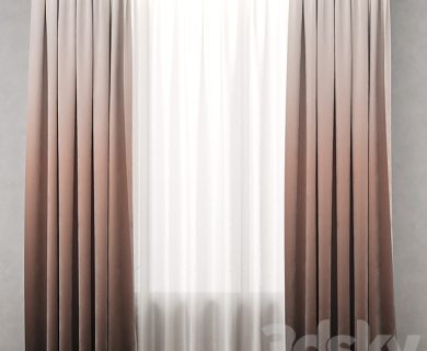 مدل سه بعدی پرده