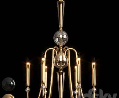 مدل سه بعدی گل و گلدان