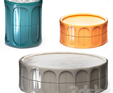 مدل سه بعدی میز و صندلی