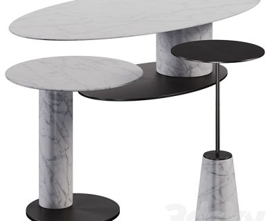 مدل سه بعدی میز و صندلی