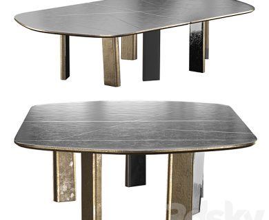 مدل سه بعدی میز و صندلی