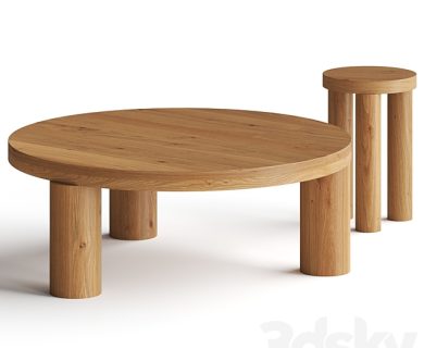 مدل سه بعدی میز و صندلی