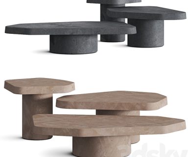 مدل سه بعدی میز و صندلی