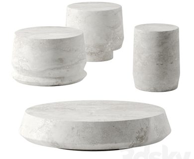 مدل سه بعدی میز و صندلی