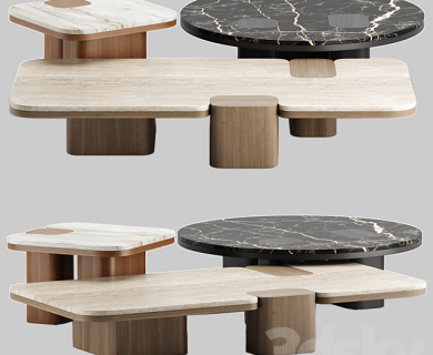 مدل سه بعدی میز و صندلی