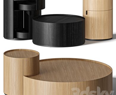 مدل سه بعدی میز و صندلی