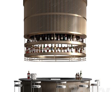 مدل سه بعدی لوازم کافه