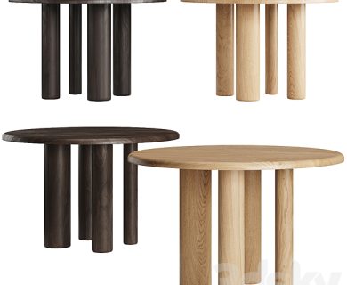 مدل سه بعدی میز و صندلی