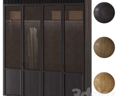 مدل سه بعدی کمد لباس