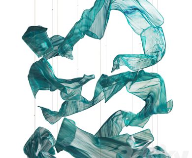 مدل سه بعدی گل و گلدان