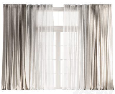 مدل سه بعدی پرده