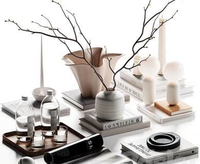 مدل سه بعدی گل و گلدان