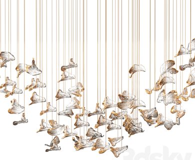 مدل سه بعدی گل و گلدان