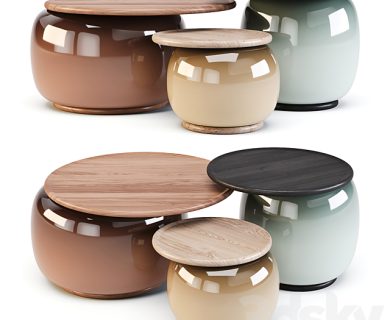 مدل سه بعدی میز و صندلی