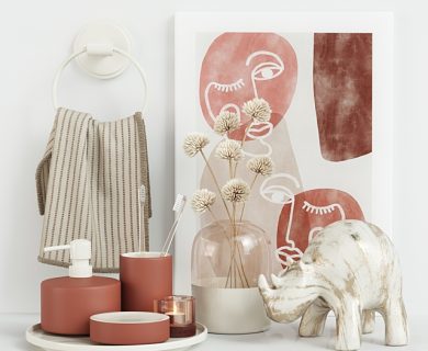 مدل سه بعدی لوازم حمام