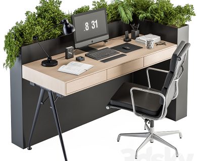 مدل سه بعدی میز و صندلی