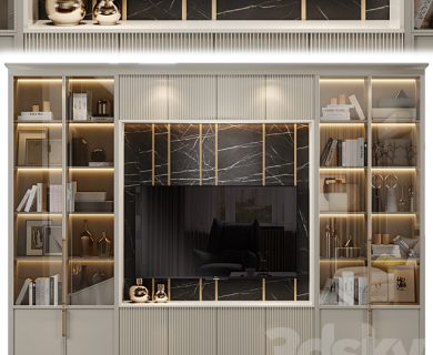 مدل سه بعدی میز تلویزیون کلاسیک