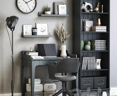 مدل سه بعدی میز و صندلی