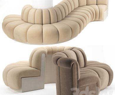 مدل سه بعدی پرده