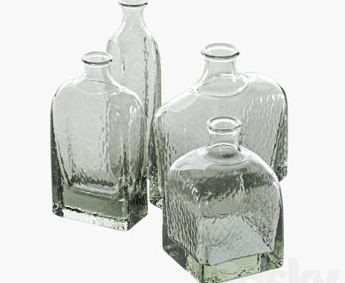 مدل سه بعدی گل و گلدان