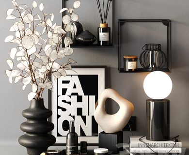 مدل سه بعدی گل و گلدان