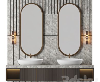 مدل سه بعدی لوازم حمام