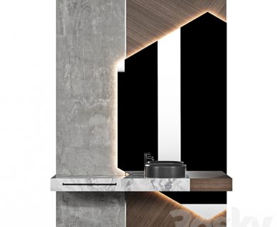 مدل سه بعدی لوازم حمام