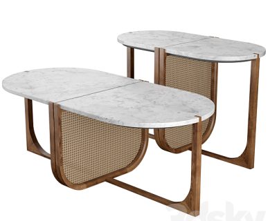 مدل سه بعدی میز و صندلی