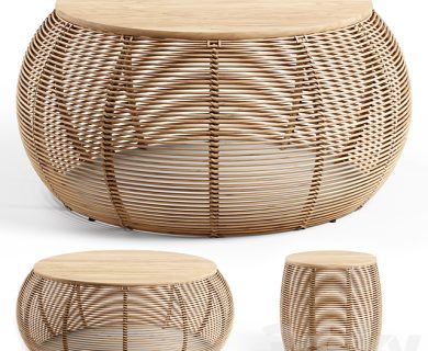 مدل سه بعدی میز و صندلی