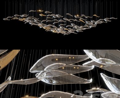 مدل سه بعدی گل و گلدان