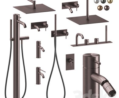 مدل سه بعدی لوازم حمام