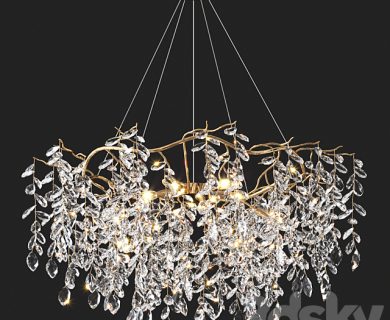 مدل سه بعدی گل و گلدان