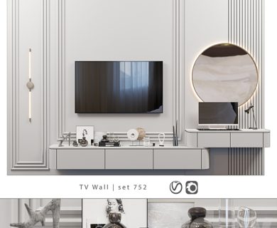 مدل سه بعدی میز تلویزیون کلاسیک