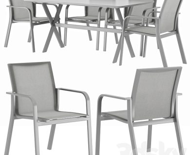 مدل سه بعدی میز و صندلی