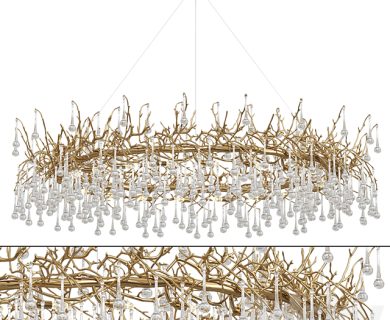 مدل سه بعدی گل و گلدان