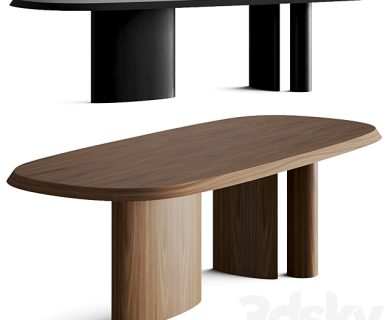 مدل سه بعدی میز و صندلی