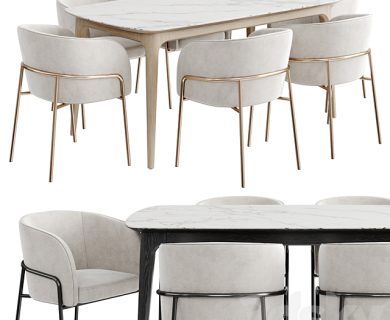 مدل سه بعدی میز و صندلی